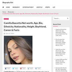 Camilla Bascetta Net worth, Age, Bio, Ethnicity, Nationality, Height, Boyfriend, Career & Facts - Biography Gist