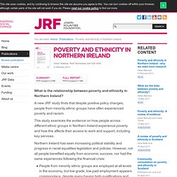 Poverty and ethnicity in Northern Ireland