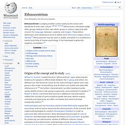 Ethnocentrism