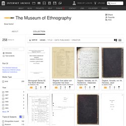 The Museum of Ethnography : Free Texts