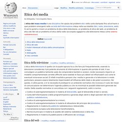 Etica dei media