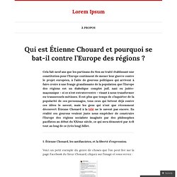 Qui est Étienne Chouard et pourquoi se bat-il contre l’Europe des régions ?