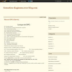 Résumé DPE (Etienne) - formation-diagimmo.over-blog.com