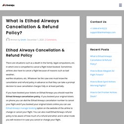 Etihad Airways Cancellation Number 1-844-414-9223
