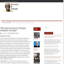 "Ho visto la Cina in Etiopia. Svegliati, Europa" — Blondet & Friends