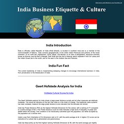 India Business Etiquette, Vital Manners, Cross Cultural Communication, and Geert Hofstede Analysis