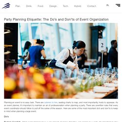 Party Planning Etiquette: Do’s and Don’ts of Event Organization