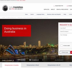 Business Culture and Etiquette in Australia