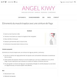 Etirements du muscle trapèze avec une ceinture de Yoga – ANGEL KIWY