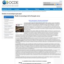 OCDE-études economiques de la Turquie