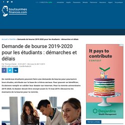 Bourse étudiante 2019-2020 : montants, conditions, demande et dossier