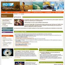 Etudiants / IRD