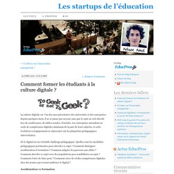 Comment former les étudiants à la culture digitale ?