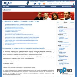 Étudier en sciences de l’éducation à l’UQAR - Éducation