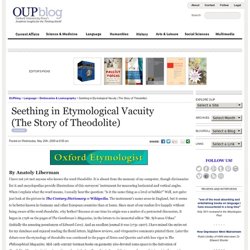 Seething in Etymological Vacuity (The Story of Theodolite)