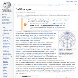 Euclidean space