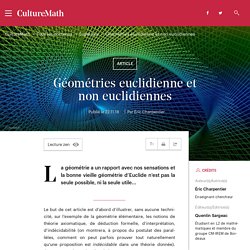 Géométries euclidienne et non euclidiennes