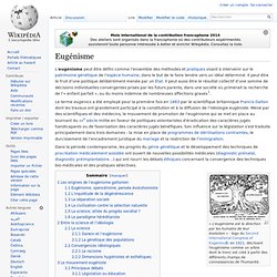 Eugénisme