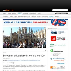 Education / European universities in world's top 100