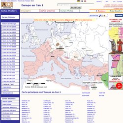 carte de l'Europe en 1