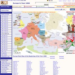 Complete Map of Europe, Year 1000