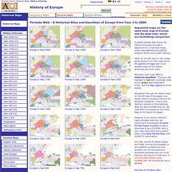 Maps to be Used for the History of Europe