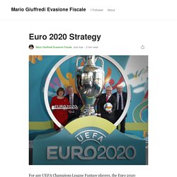 Euro 2020 Strategy