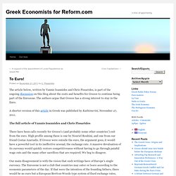 Greek Economists for Reform.com