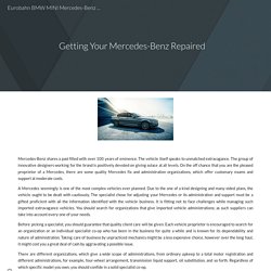 Getting Your Mercedes-Benz Repaired