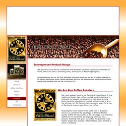 La Pavoni Espresso Coffee Machines and Caffe Euroblend from Euroespresso