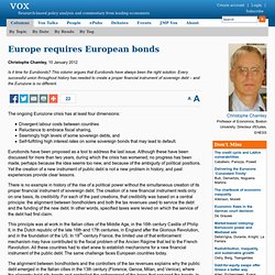 Why the euro needs Eurobonds