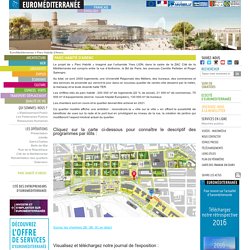 MARSEILLE (13) : Construction du quatier de logements Parc Habité d'Arenc (avec vue sur Tour la Marseillaise)