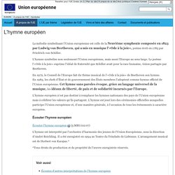 L'hymne européen