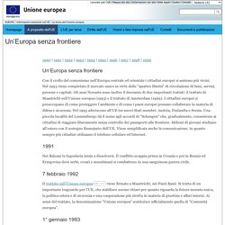 EUROPA - La Storia dell'Unione europea: 1990 - 1999