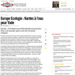 Europe Ecologie : Nantes à l’eau pour Yade