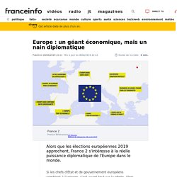 Vidéo 3. Europe : un géant économique, mais un nain diplomatique