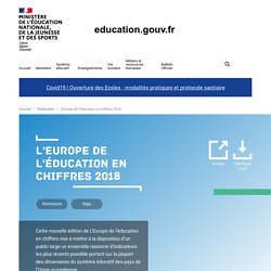 L'Europe de l'éducation en chiffres 2018