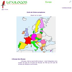Carte Europe - Union Européenne