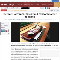 Europe : la France, plus grand consommateur de sushis