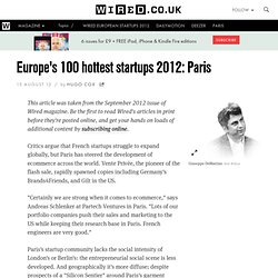 Europe's 100 hottest startups 2012: Paris