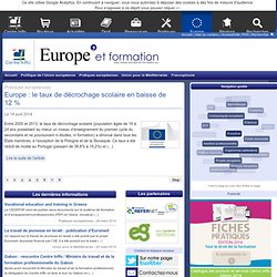 Europe et formations