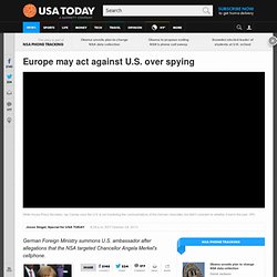 Germany summons U.S. ambassador over spying claims