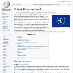 Union de l'Europe occidentale