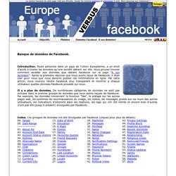 Banque de données de Facebook