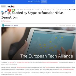 EU tech firms create 'European Tech Alliance' lobbying group