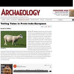 Telling Tales in Proto-Indo-European