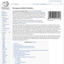 European Article Number
