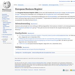 European Business Register