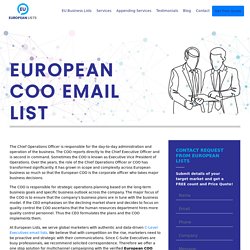 Europeans COO Mailing Database