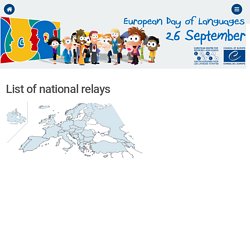 European Day of Languages > National relays